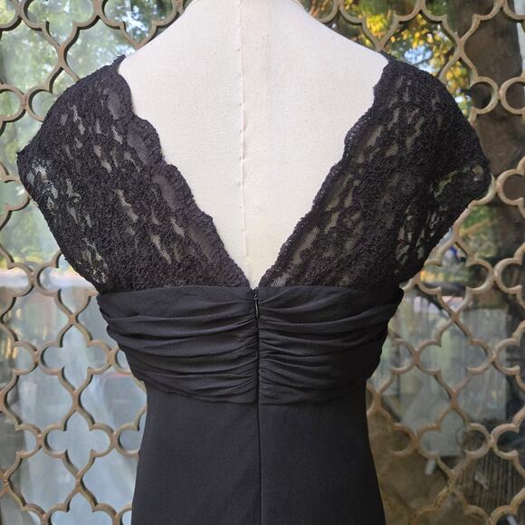 Donna Ricco Vtg Y2K Whimsigoth Fairy Grunge Sheer Silk Lace Babydoll Dress 10P - Picture 6 of 12